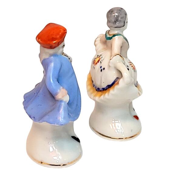 1940s  4-5” Occupied Japan 1700s Style Dancing Couple Figurines - Picture 3 of 6